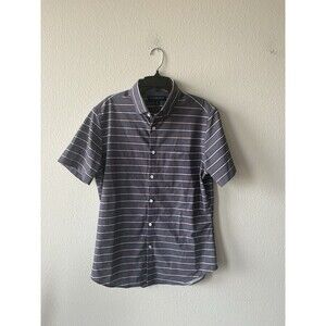 Mizzen+Main Men’s Leeward Small Trim Short Sleeve Button Up Shirt Blue/Red/White